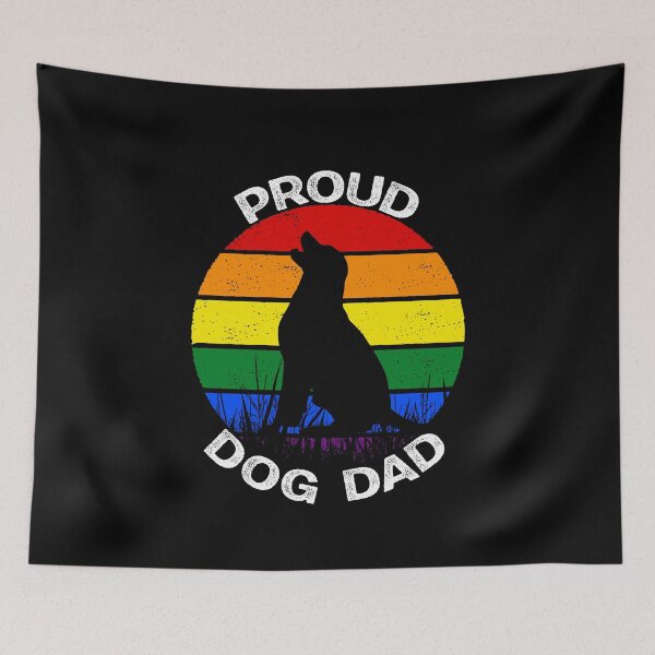 Item preview, Proud Dog Dad Pride Rainbow designed and sold by jibe-mark.