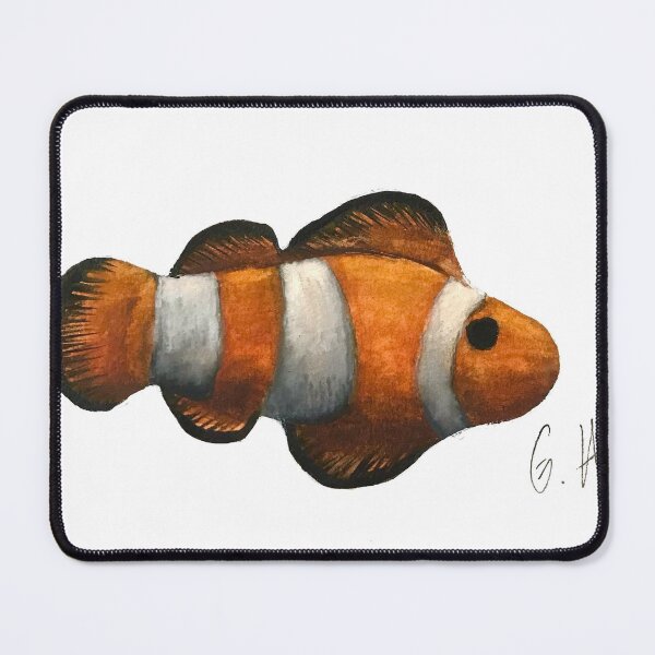 Item preview, Clownfish watercolor painting designed and sold by Nixiepiks.