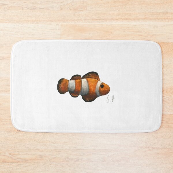Item preview, Clownfish watercolor painting designed and sold by Nixiepiks.