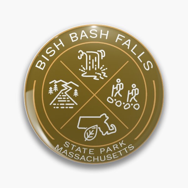 Item preview, Bish Bash Falls State Park Heraldic Logo designed and sold by VanyaKar.