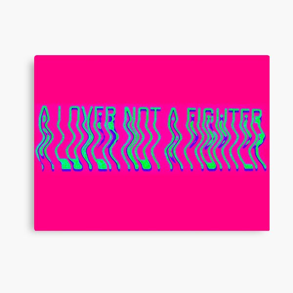 A lover not a fighter- alien Canvas Print