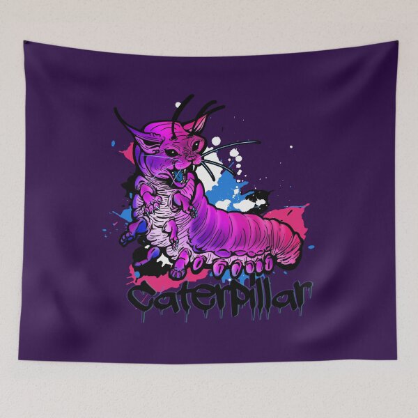 Item preview, Angry Caterpillar: Pink Graffiti with text designed and sold by iduzarts.