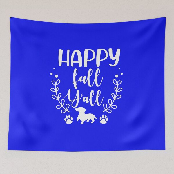 Item preview, Happy fall y'all designed and sold by Wienerful.