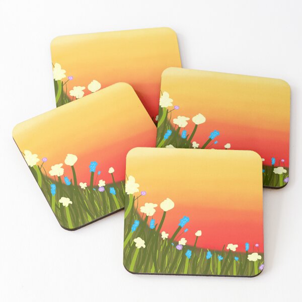 Item preview, Flower Field at Sunset designed and sold by mimarhianne.