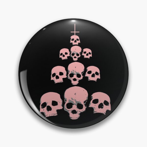 Item preview, Pink skulls pyramid and inverted cross designed and sold by Topmel.