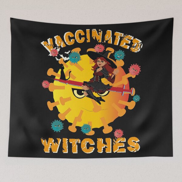 Item preview, fully vaccinated witches in halloween designed and sold by designer-02.