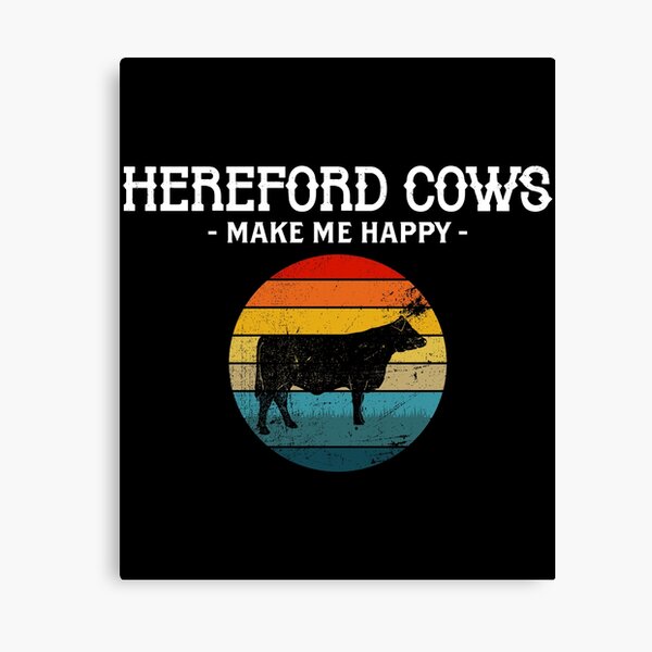 Item preview, Happy Hereford Cow Cattle Farmer print designed and sold by jakehughes2015.