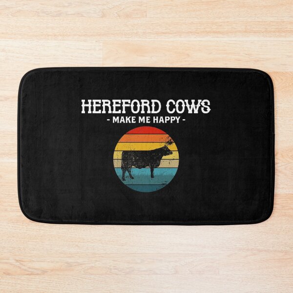 Item preview, Happy Hereford Cow Cattle Farmer print designed and sold by jakehughes2015.
