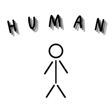 Artwork thumbnail, Human Simple Stick Figure Design by simpleDesignerr