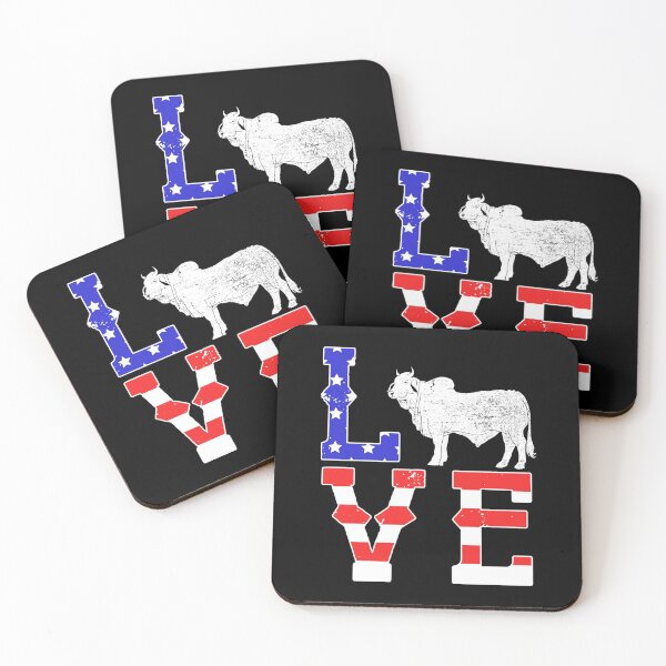 Item preview, Love Patriotic Cow Farming Brahman Cattle product designed and sold by jakehughes2015.