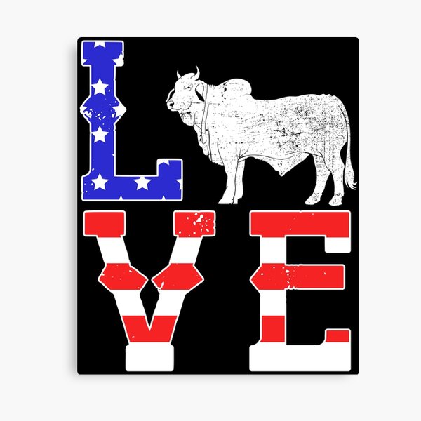 Item preview, Love Patriotic Cow Farming Brahman Cattle product designed and sold by jakehughes2015.