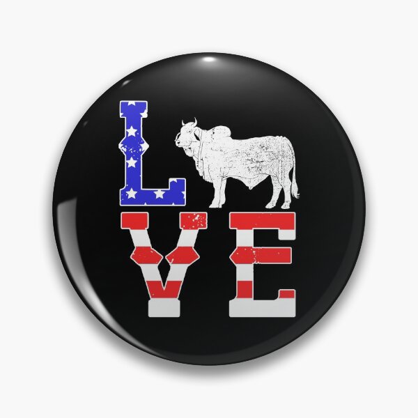 Item preview, Love Patriotic Cow Farming Brahman Cattle product designed and sold by jakehughes2015.