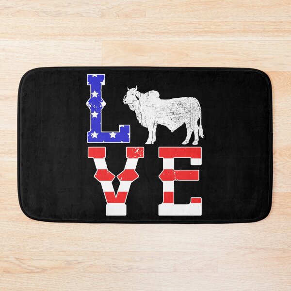Item preview, Love Patriotic Cow Farming Brahman Cattle product designed and sold by jakehughes2015.