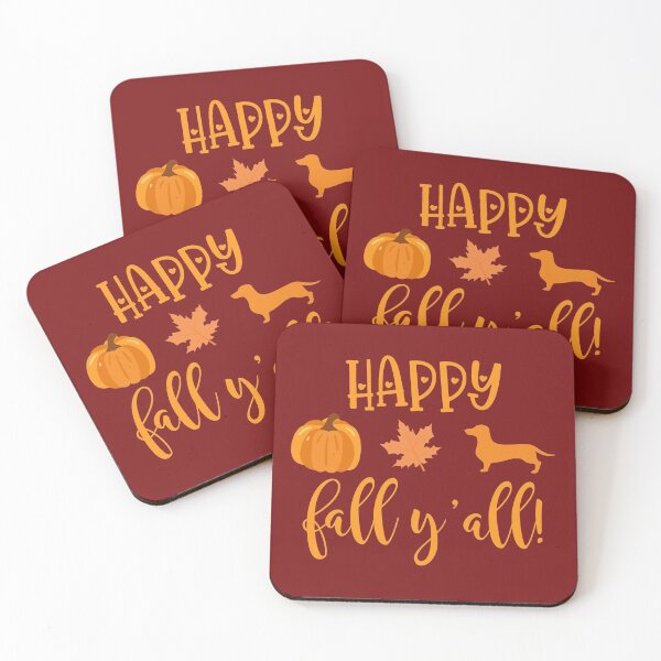 Item preview, Happy Dachshund fall you all designed and sold by Wienerful.