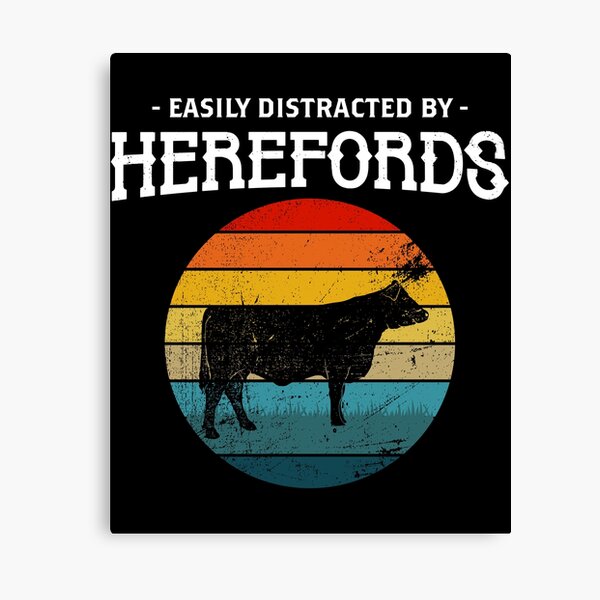 Item preview, Easily Distracted Farming Hereford Cattle graphic designed and sold by jakehughes2015.
