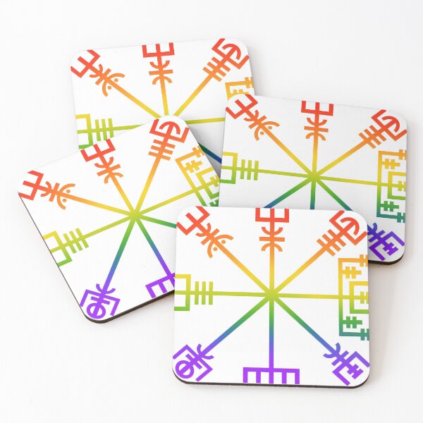 Item preview, gay pride vegvisir designed and sold by fatfella.