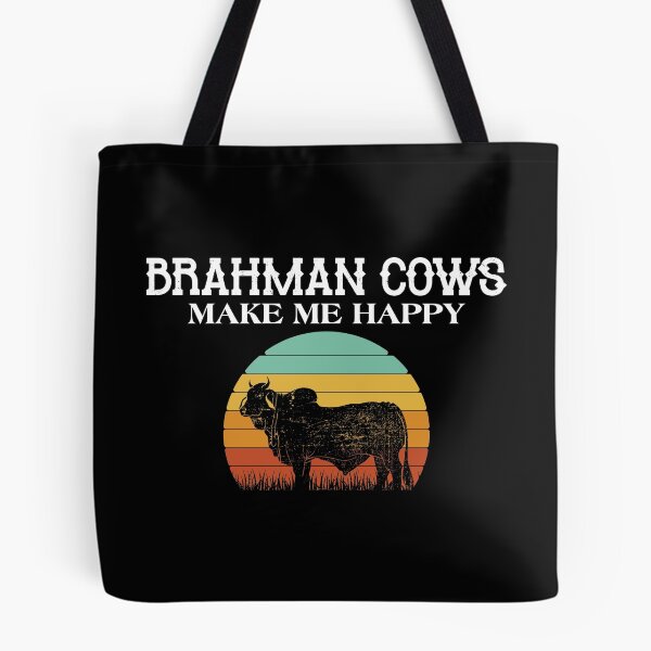 Item preview, Happy Brahman Cow Cattle Farmer print designed and sold by jakehughes2015.