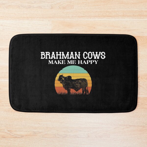 Item preview, Happy Brahman Cow Cattle Farmer print designed and sold by jakehughes2015.