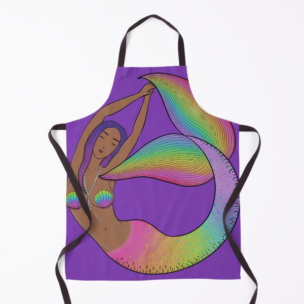 Item preview, Rainbow Full Circle Mermaid designed and sold by MerbabeDesigns.