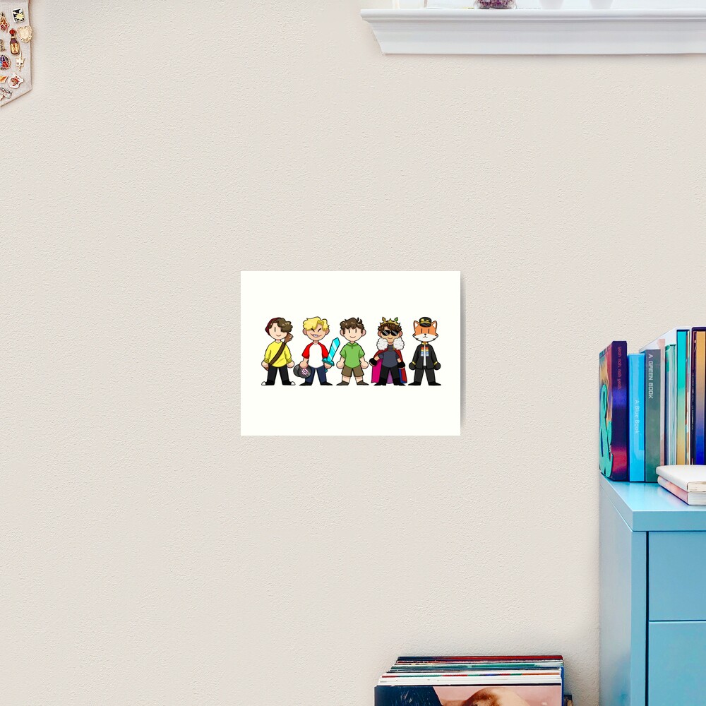 "L'Manburg (Wilbur Soot, Tommyinnit, Tubbo, Eret & Fundy)" Kunstdruck