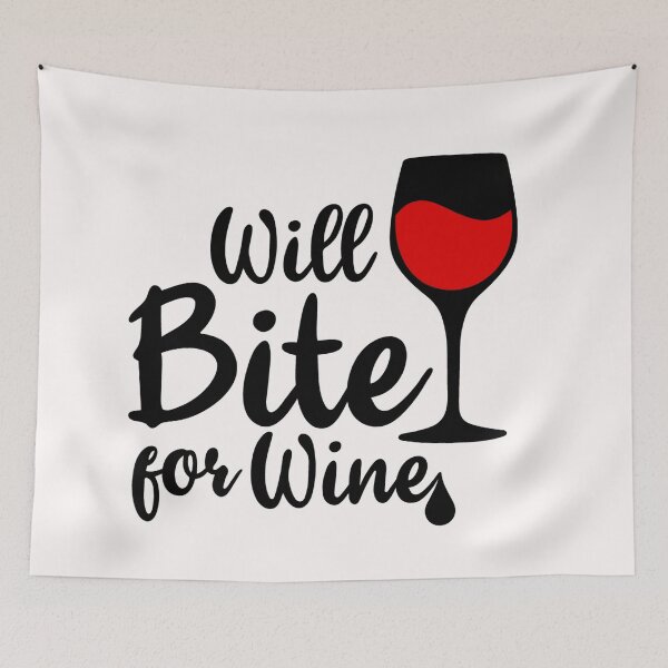 Item preview, FUNNY will bite for wine Halloween - men/women / Halloween  designed and sold by Designs Of all kinds.