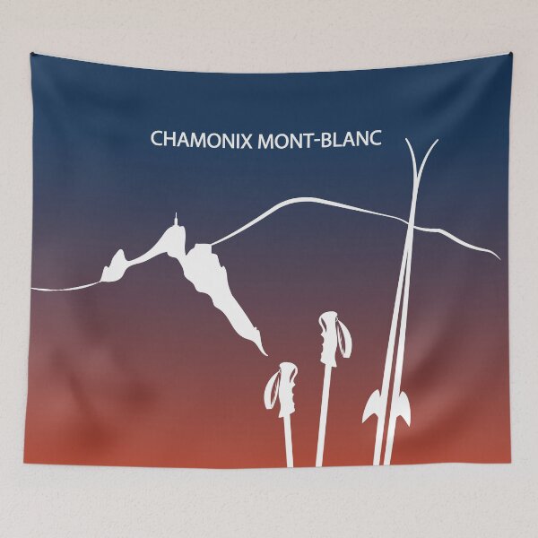 Item preview, Chamonix Mt Blanc Aiguille du Midi La Flégère gradient by leewarddesign designed and sold by leewarddesign.