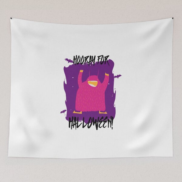 Item preview, Hooray For Halloween - Pink (light) designed and sold by Quirkdom.