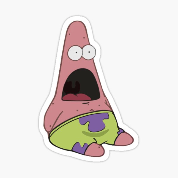 Surprised Patrick Sticker