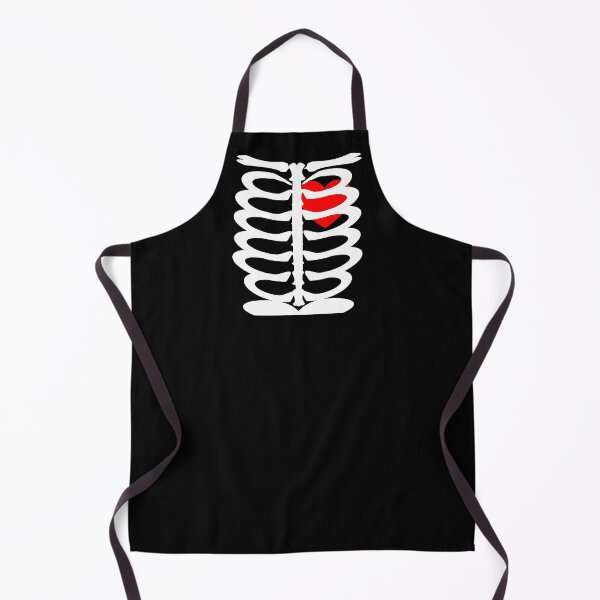 Item preview, Skeleton Anatomy Bony Rib Cage Red Heart Halloween Graphic designed and sold by Artification.