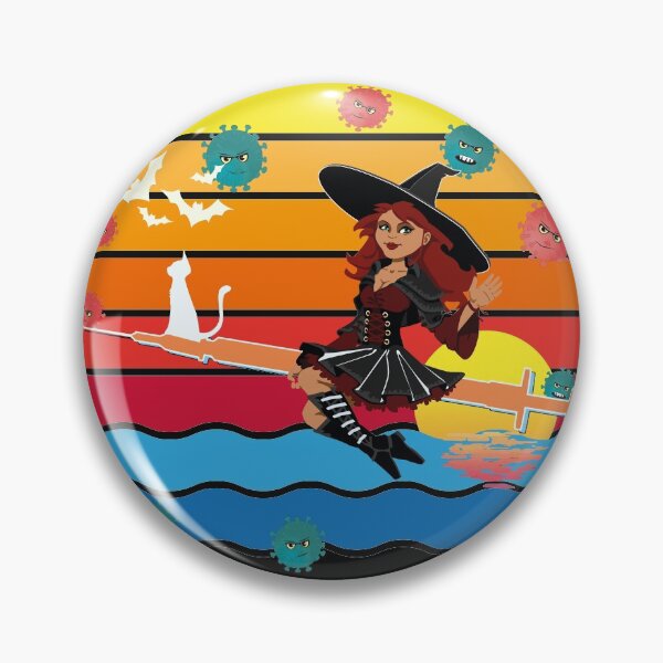 Item preview, fully vaccinated witches in halloween designed and sold by designer-02.