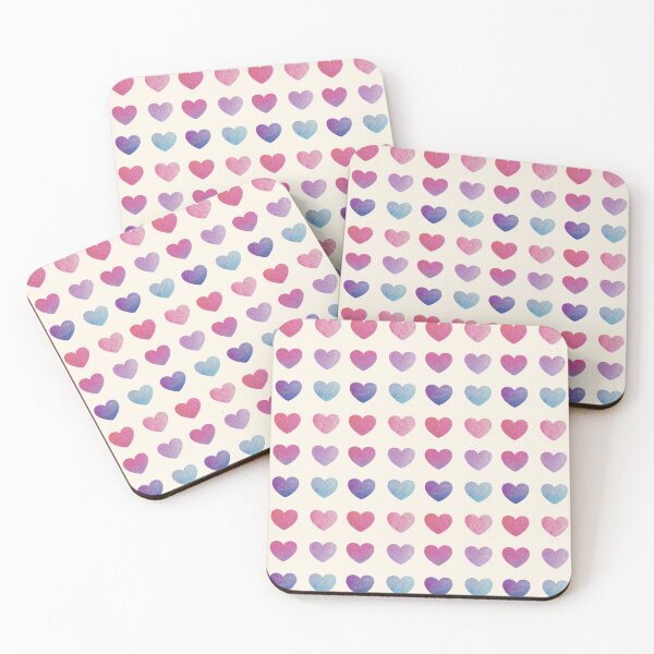 Item preview, Holographic Metallic Hearts -Pink Blue designed and sold by ViewerEqualsPhoton.