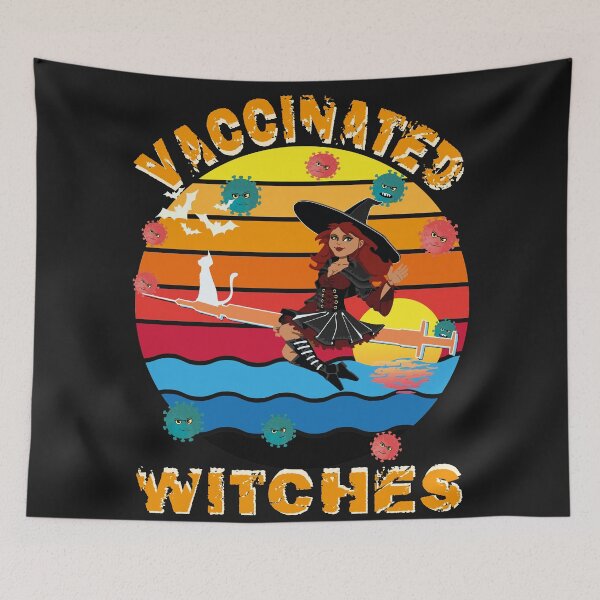 Item preview, fully vaccinated witches in halloween designed and sold by designer-02.