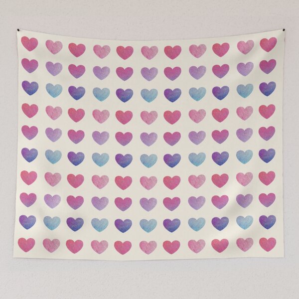 Item preview, Holographic Metallic Hearts -Pink Blue designed and sold by ViewerEqualsPhoton.