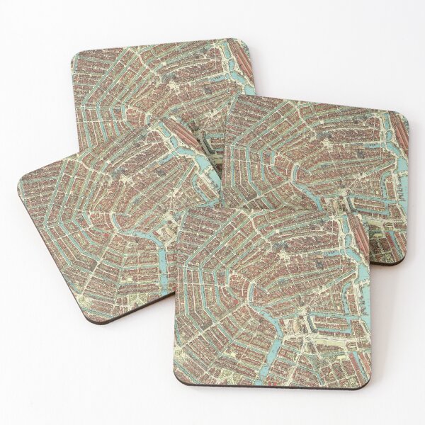 Item preview, Vintage Map of Amsterdam, Netherlands designed and sold by Gin  Neko.