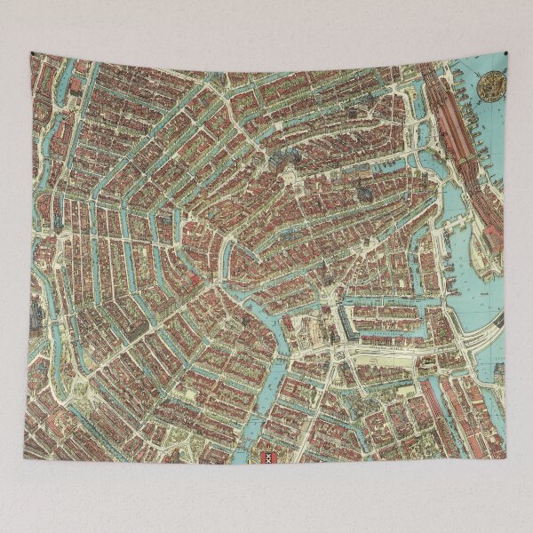 Item preview, Vintage Map of Amsterdam, Netherlands designed and sold by Gin  Neko.