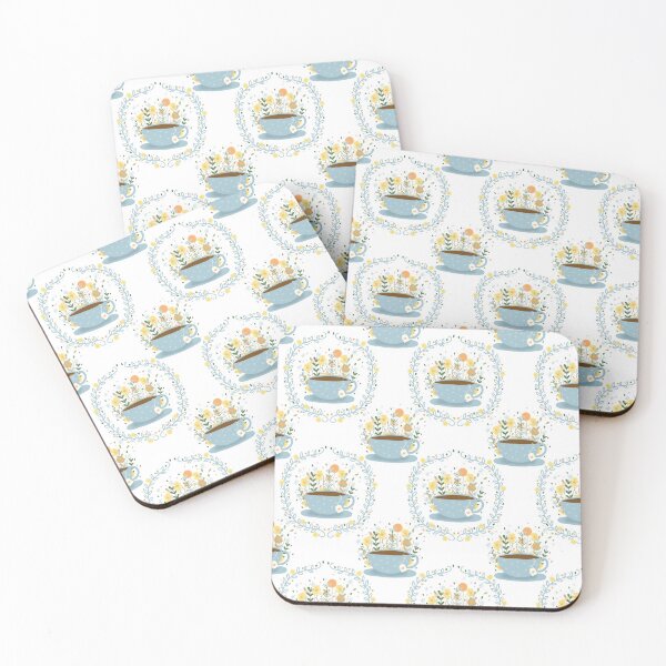 Item preview, Floral Teacup Pattern designed and sold by KathrinLegg.