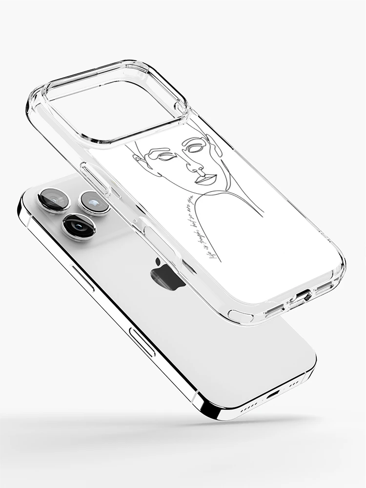 Thumbnail 2 of 5, iPhone Case, One Line Design designed and sold by MWGraphics.
