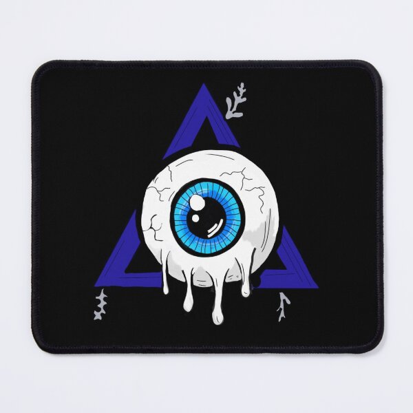 Item preview, Melting Dark Blue all seeing eye with black background designed and sold by DemonicGloom.
