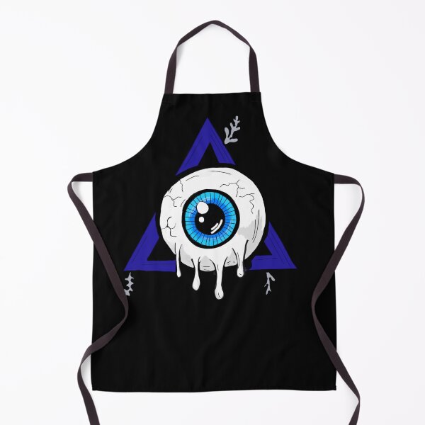 Item preview, Melting Dark Blue all seeing eye with black background designed and sold by DemonicGloom.