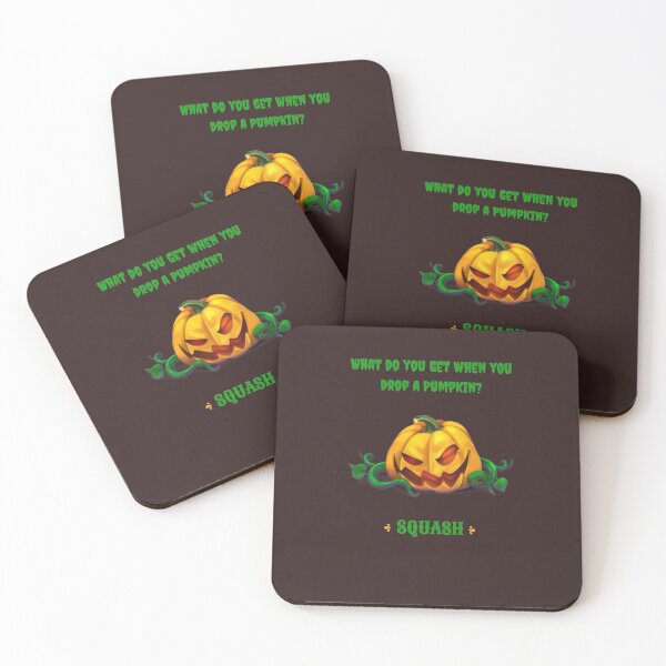 Item preview, Halloween Pumpkin Squash - What do you get when you drop a pumpkin squash designed and sold by LMcDs.