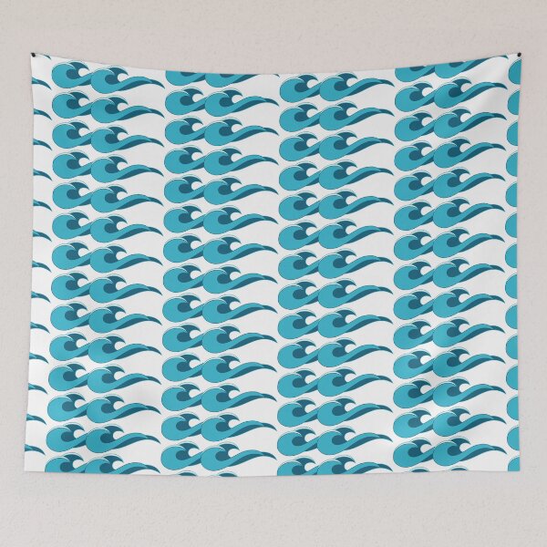 Item preview, Ocean Waves in Blue designed and sold by FlutteringWings.