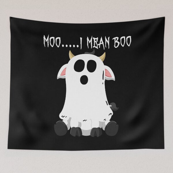 Item preview, Moo I Mean Boo Funny halloween Cow Boo Ghost Cow Essential  designed and sold by Mirnamar.