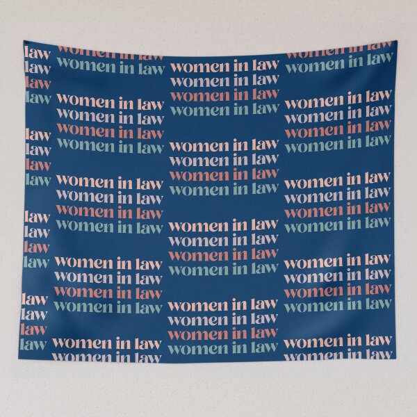 Item preview, Female Lawyer | #womeninlaw Midnight Blue background designed and sold by cutetype.