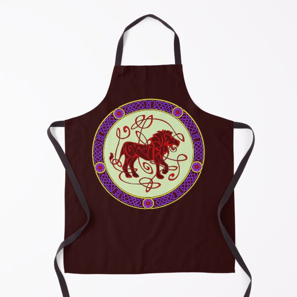 Item preview, Celtic knotwork lion - red and green designed and sold by AnyaPenfold.