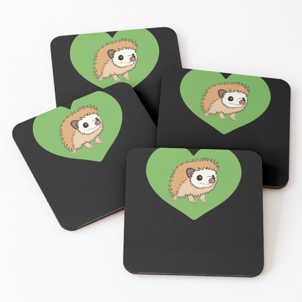 Artikelvorschau, Igel Grünes Herz für Igelliebhaber entworfen und verkauft von Mochi-Merch.