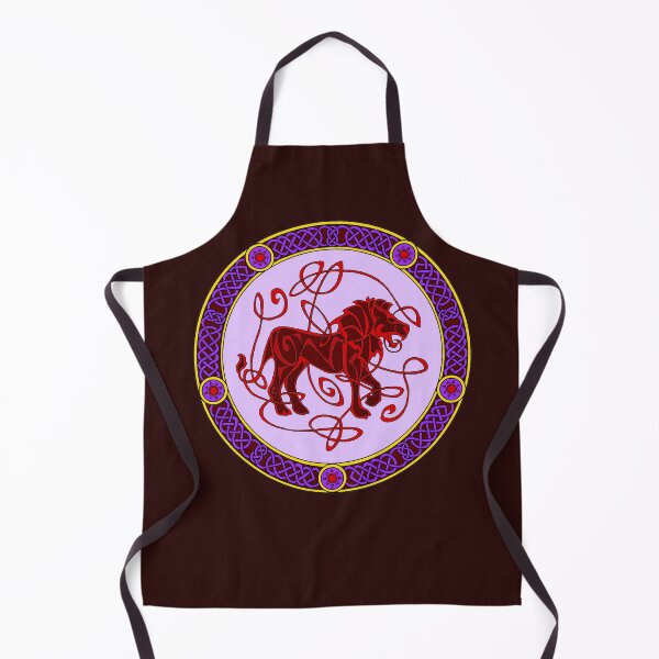 Item preview, Celtic knotwork lion - red and purple designed and sold by AnyaPenfold.