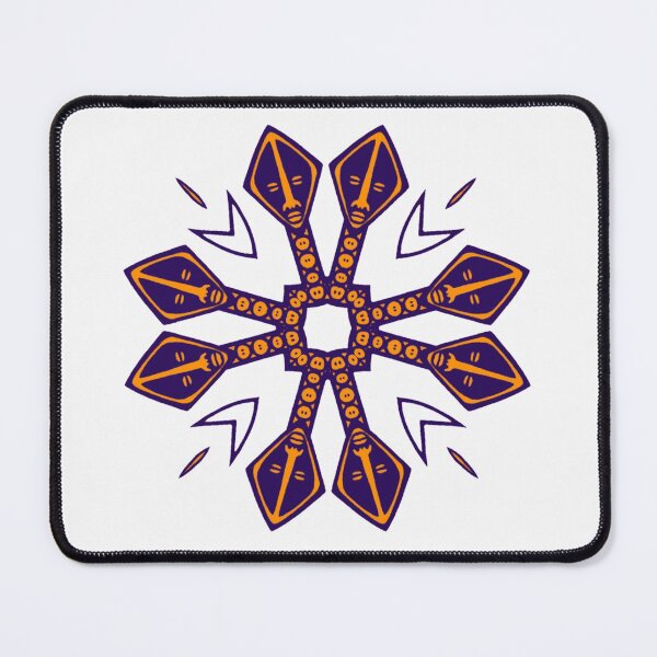 Item preview, Council of Elders - African Mystic Symmetrical Symbol White Purple & Orange designed and sold by Tony Cisse.