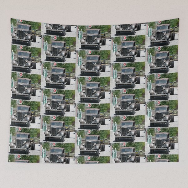 Item preview, Vintage Truck at Vintage Gas Station designed and sold by Martha Sherman.
