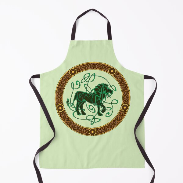 Item preview, Celtic knotwork lion - green designed and sold by AnyaPenfold.