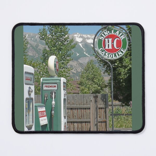 Item preview, Vintage gas pumps and sign designed and sold by Martha Sherman.